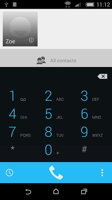 Press and hold 1 to call voicemail.