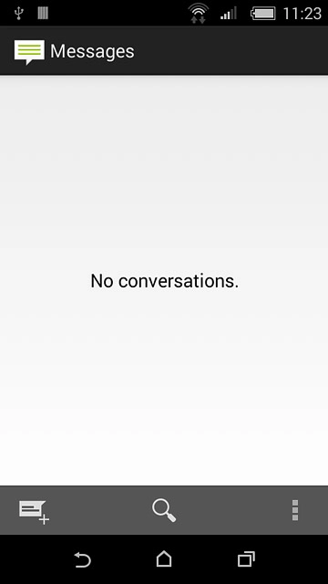 Press the new message icon.