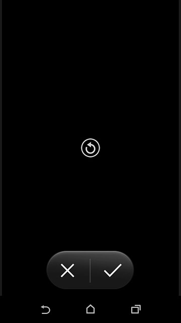 Press the confirm icon.
