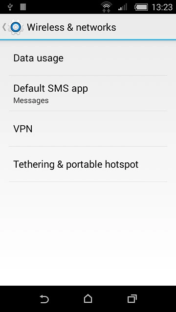 Press Tethering & portable hotspot.