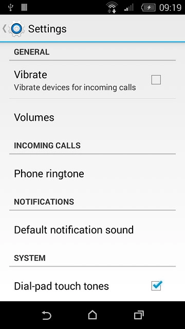 Press the home icon to return to the home screen.
