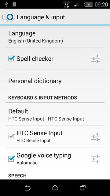 Press the home icon to return to the home screen.