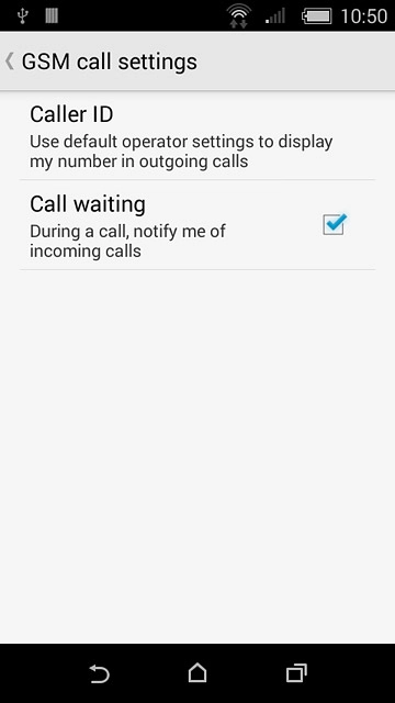 Press the home icon to return to the home screen.