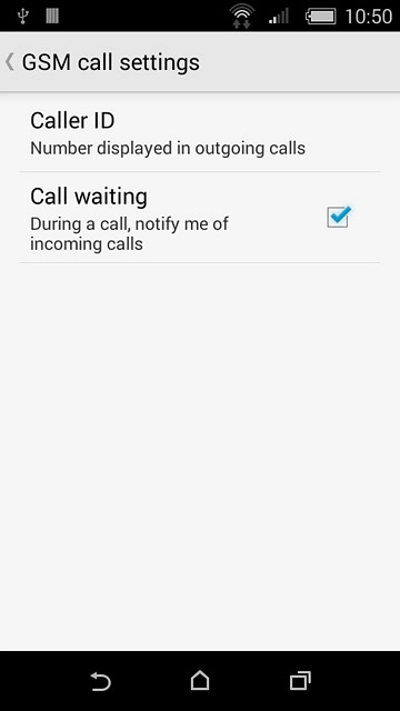 Press the home icon to return to the home screen.