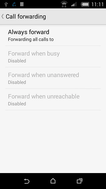 Press the home icon to return to the home screen.