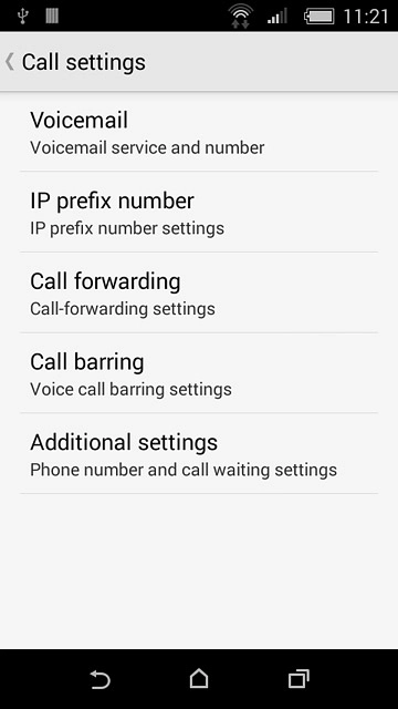 Press the home icon to return to the home screen.