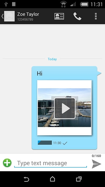 Press the home icon to return to the home screen.