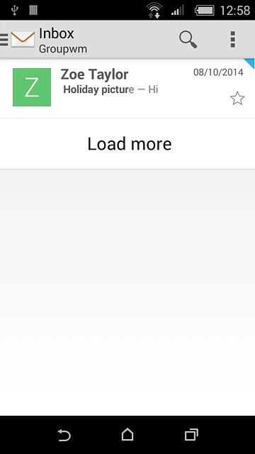 Press the home icon to return to the home screen.