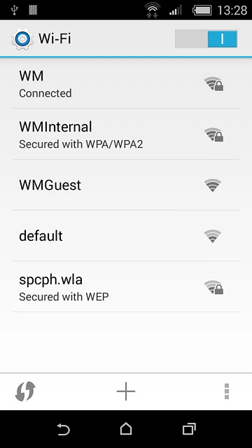 Press the home icon to return to the home screen.