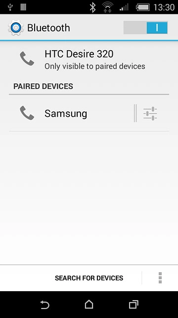 Press the home icon to return to the home screen.