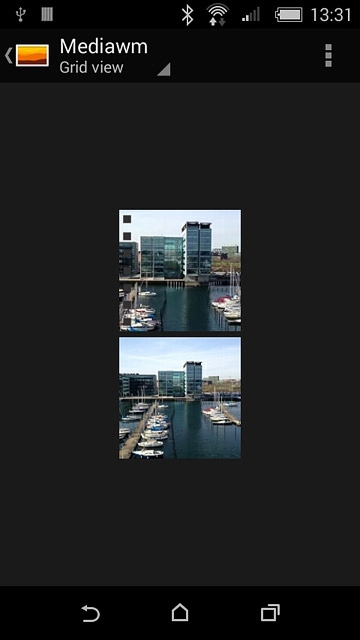 Press the home icon to return to the home screen.