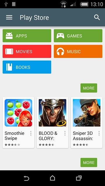 To search by category:Press APPS or GAMES.