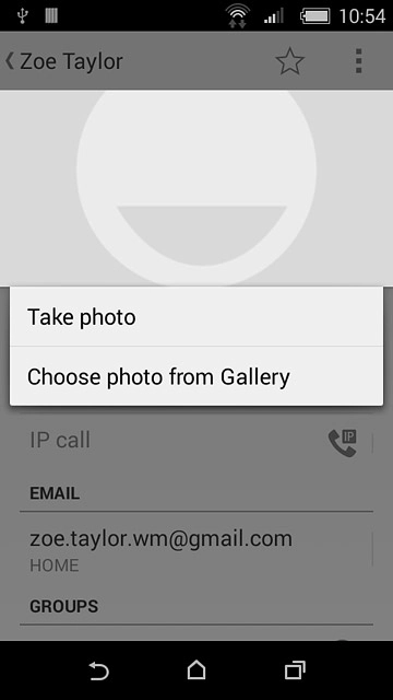 To take a new picture:Press Take photo.