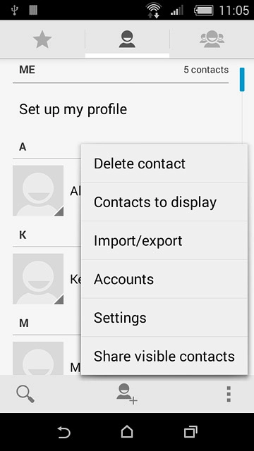 Press Import/export.