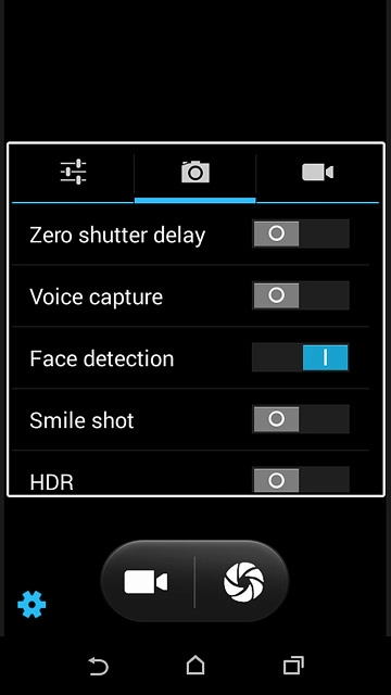 Press the camera icon.