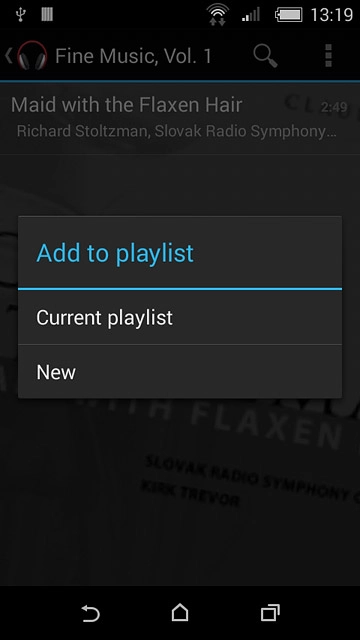 Press New.Key in a name for the playlist.