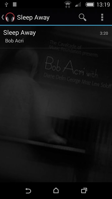 Go to the required audio file.Press and hold the required audio file.