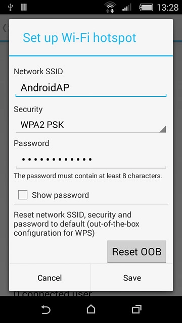 Press the field below 