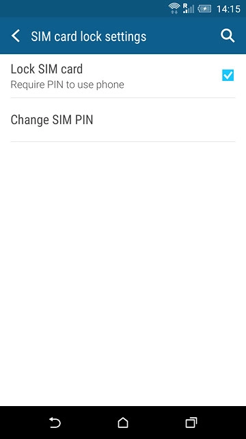 Press Lock SIM card to turn the function on or off.