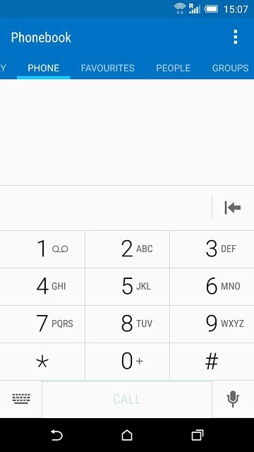 Press and hold 1 to call voicemail.