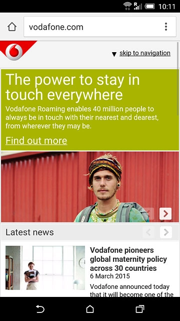 Press the address bar.