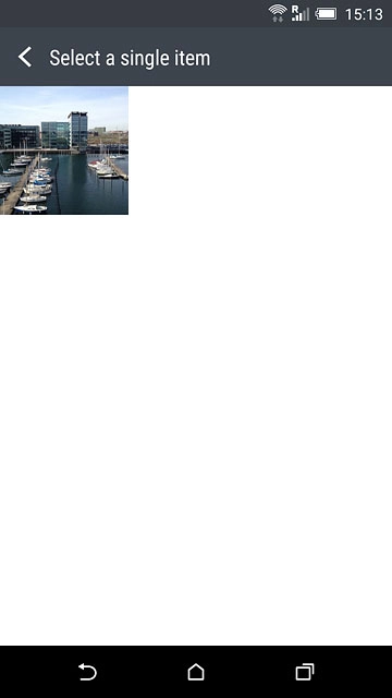 Go to the required folder.Press the required picture.