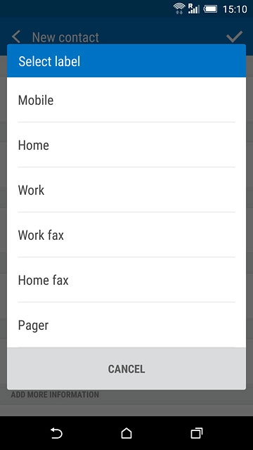 Press the required number type.
