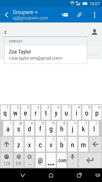 Key in the first letters of the required contact.Matching contacts are displayed.Press the required contact.Repeat the procedure to add more recipients.