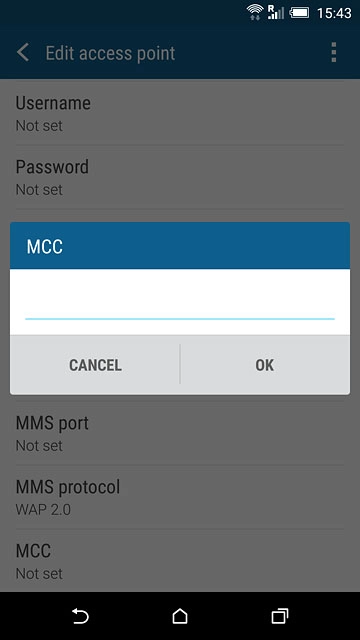 Key in 505 and press OK.