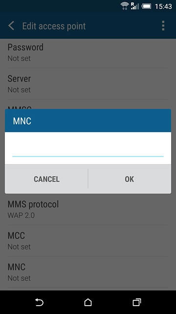 Key in 03 and press OK.