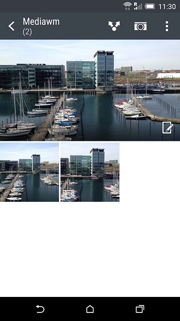 Go to the required folder.Press and hold the required file.