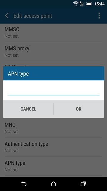 Key in mms and press OK.