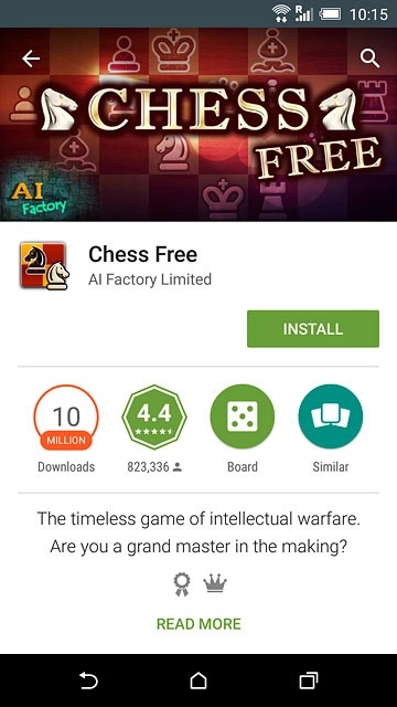To install a free app:Press INSTALL.