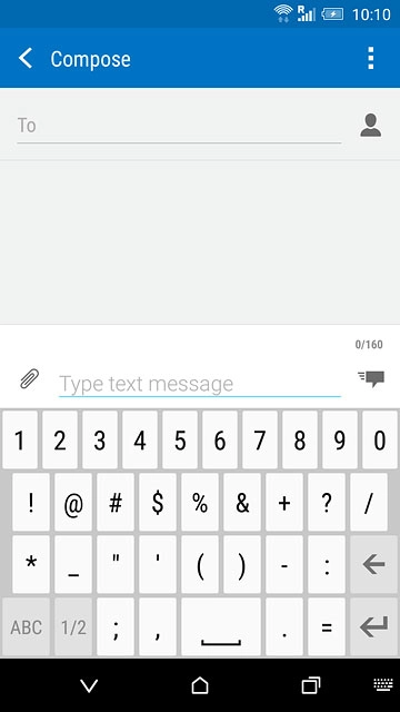 Press the required numbers or the required symbols.