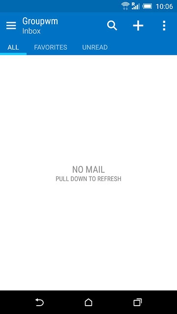 Press the new email message icon.