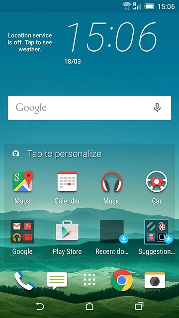 Press the phone icon.Slide your finger right.