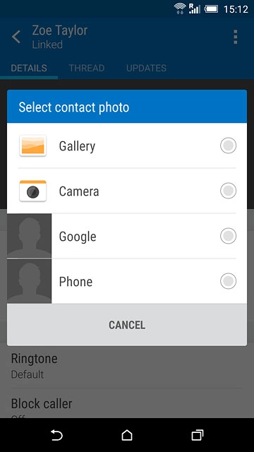 To take a new picture:Press Camera.