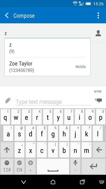 Key in the first letters of the required contact.Matching contacts are displayed.Press the required contact.Repeat the procedure to add more recipients.