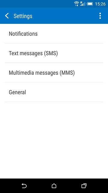 Press Text messages (SMS).
