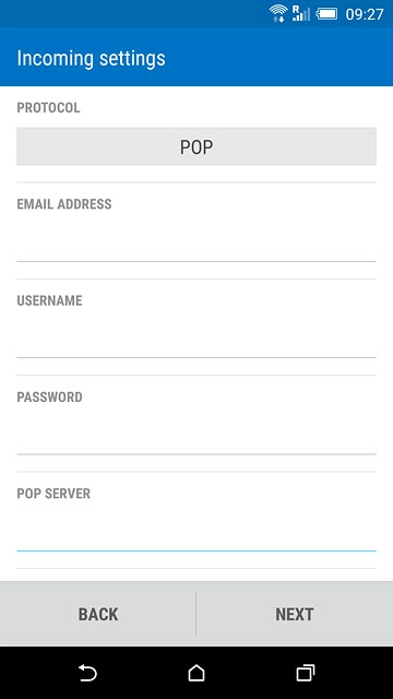 Press the field below 