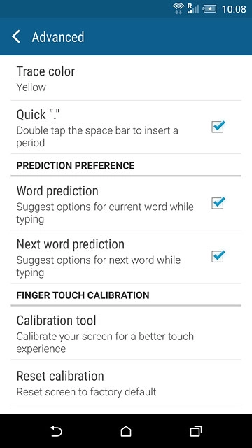 Press Word prediction until the function is turned on.