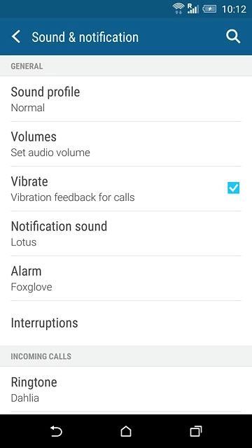 Press the home icon to return to the home screen.