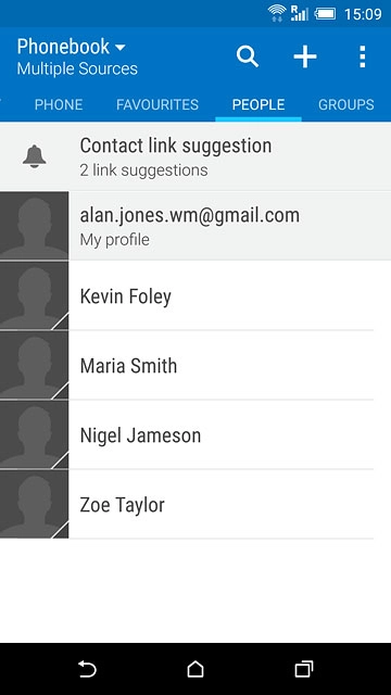 Press the home icon to return to the home screen.