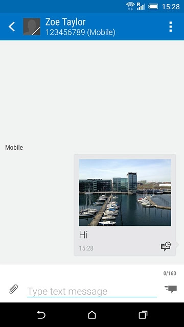 Press the home icon to return to the home screen.