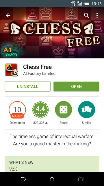 Follow the instructions on the display to install the app.Press the home icon to return to the home screen.