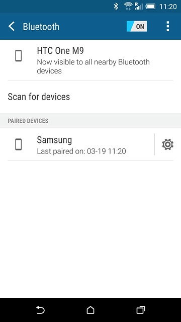 Press the home icon to return to the home screen.
