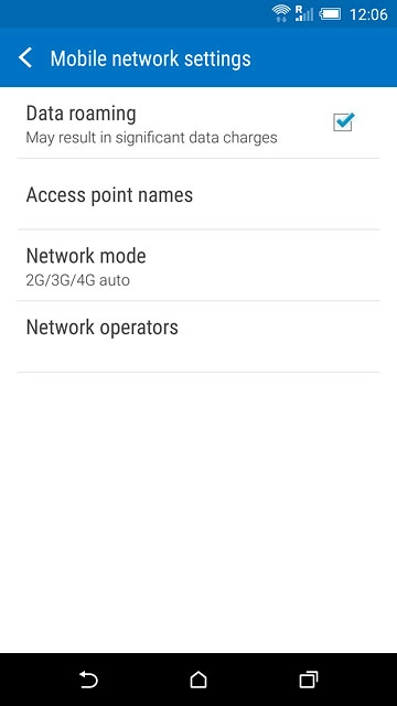 Press the home icon to return to the home screen.