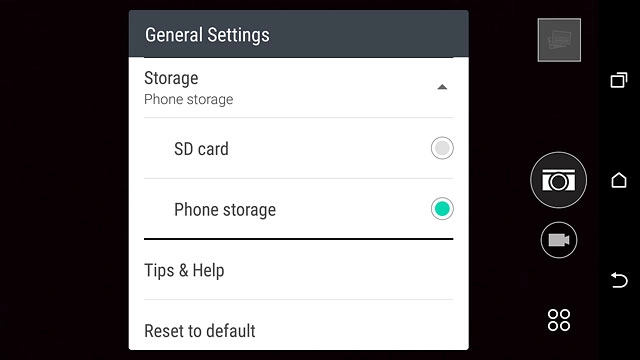 Press SD card or Phone storage.