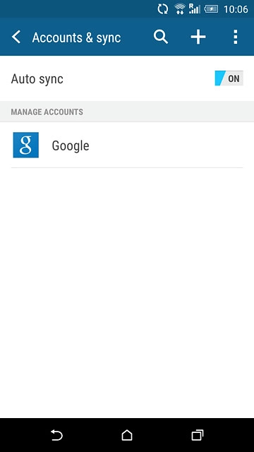 Press the home icon to return to the home screen.