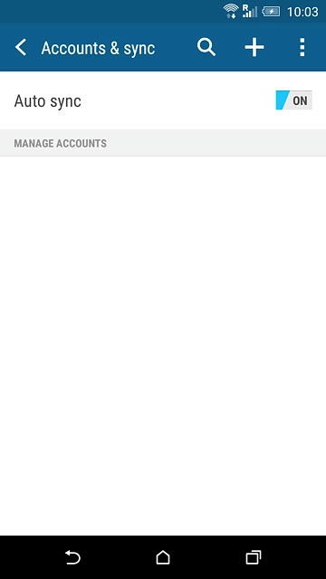 Press the add account icon.